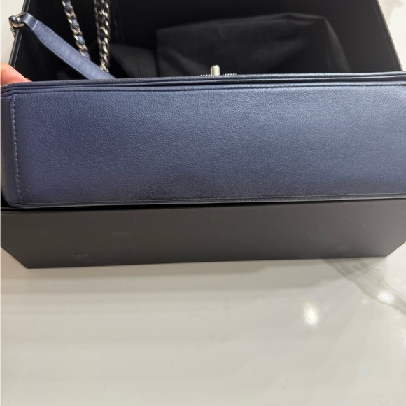 CHANEL Metallic Blue Mademoiselle Flap Bag - Picture 15 of 16